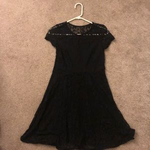 Black lace dress